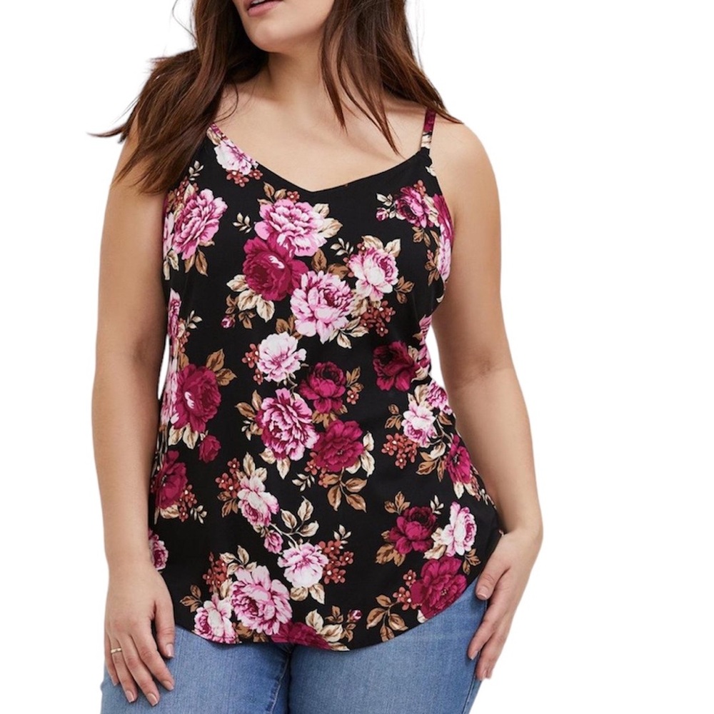 torrid Ava Stretch Challis Floral Cami Size 5
